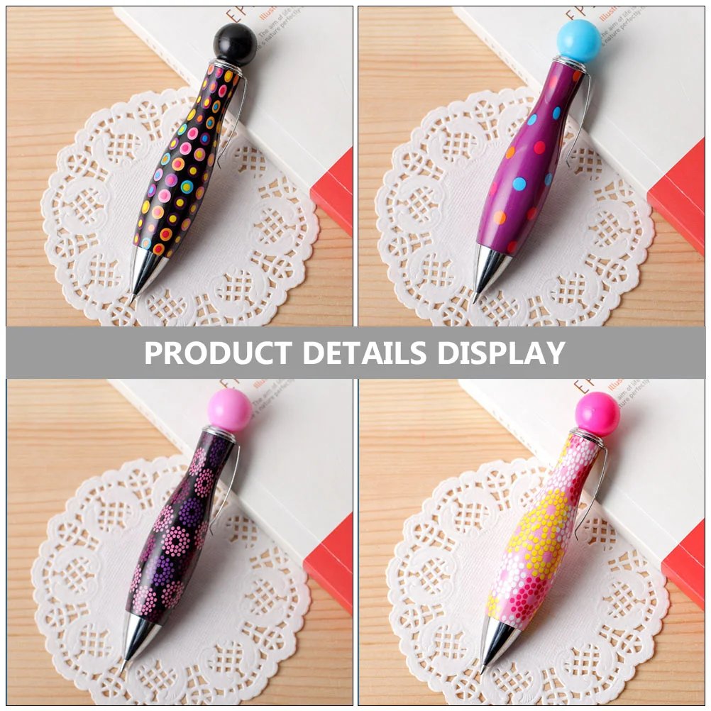 6 Pcs Retractable Ball Pen Gel Mini Ballpoint Fine Pens Come Novelty Sign Bowling Spherical Pupils