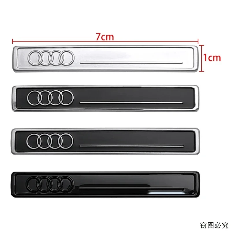 7x1cm Suitable for Audi A3 A5 A4L Q3 Q5 A6L Interior Decoration Label Central Control Car Sticker Instrument Panel Emblem
