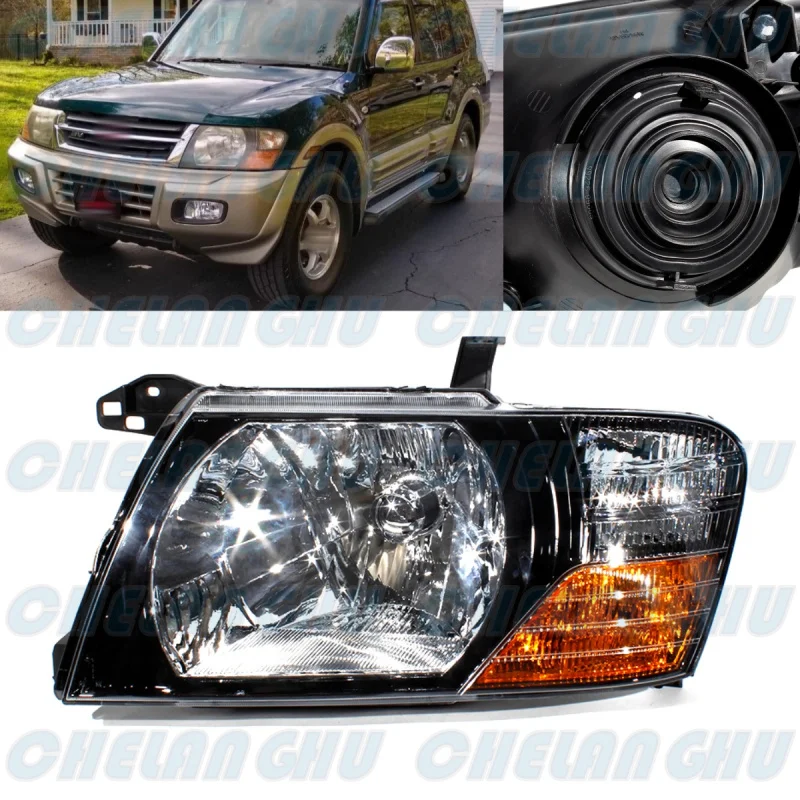 

Headlight Headlamp Assembly Fit for Mitsubishi Pajero MONTERO 2000 2001 2002 2003 2004 2005 2006 Car accessories Left Side