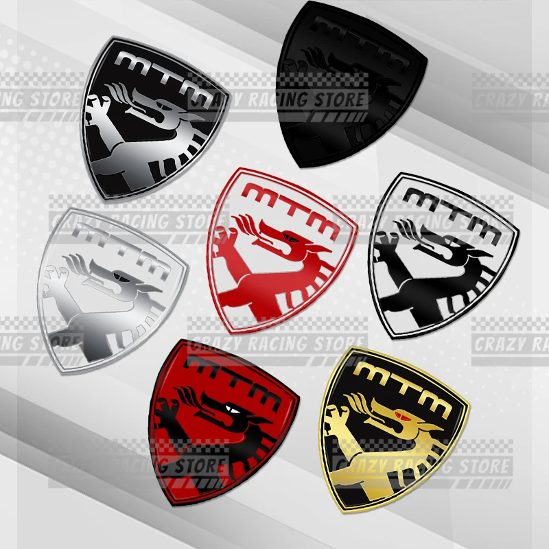 Car Badges MTM Trunk Emblem Metal Stickers Body Decals Letter Grille Decor For Golf Polo Touareg Passat Jetta A4 A3 A5 A6 A7 A8