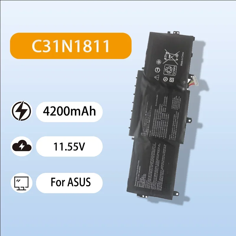 Premium C31N1811 Battery For ASUS U4300F U4300FN U4300FA UX433FX UX433FA 11.55V 4200mAh Rechargeable Laptop Battery