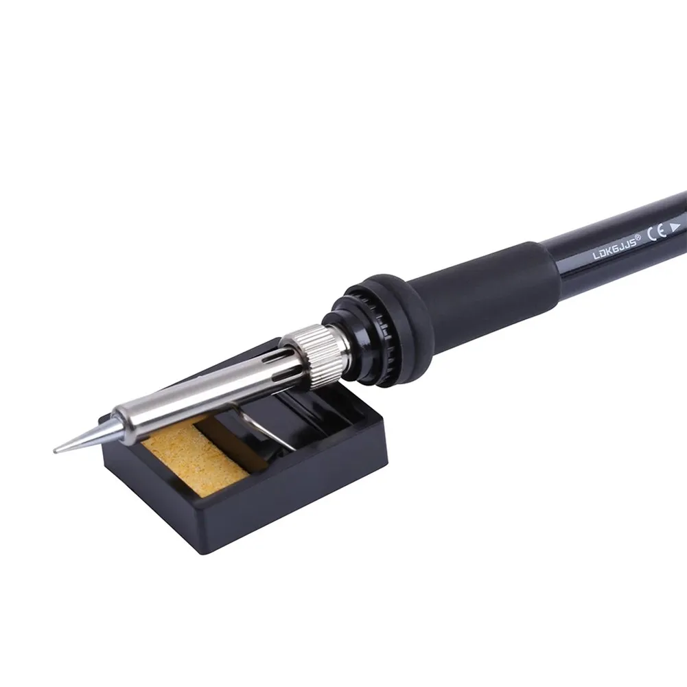 For BGA Soldering Station Repair Iron Stand Holder Working Environments 2 Pieces 4.8cm*4cm Black With Clean Sponge