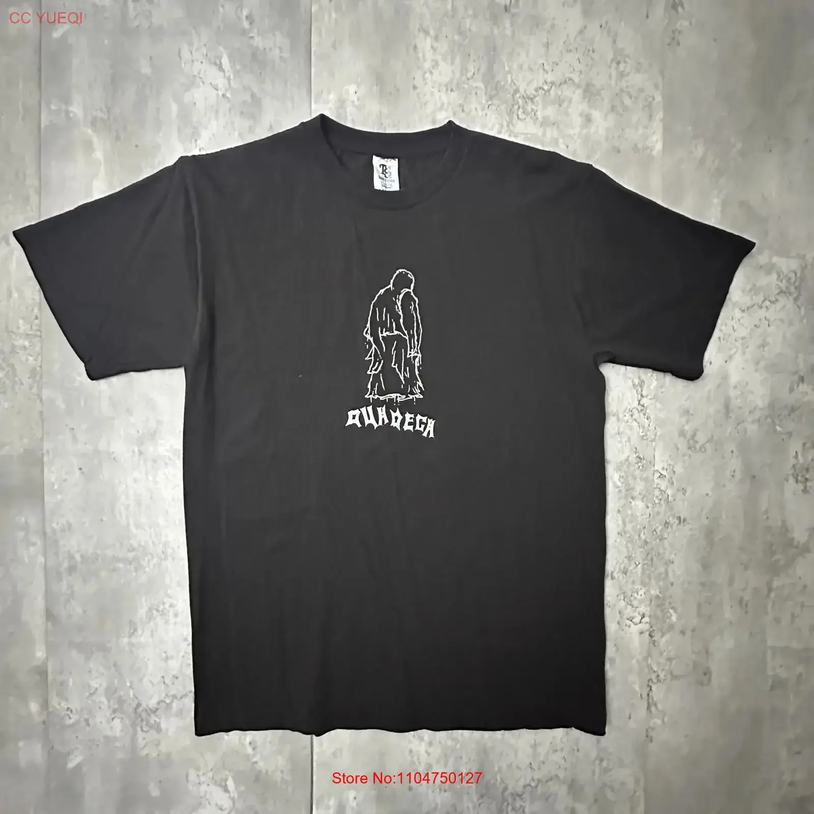 Quadeca T Shirt Adult Medium Black Quickly Indie Tour Double Sided Merch vintage Washed Soft fashion Stretched Casual