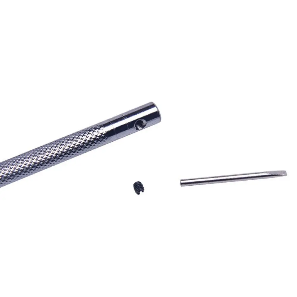 Aluminium Stainless Steel Watchmakers Screwdrivers 0.8mm-1.6mm Flathead Watch Repair Screwdriver Detachable Anti-slip