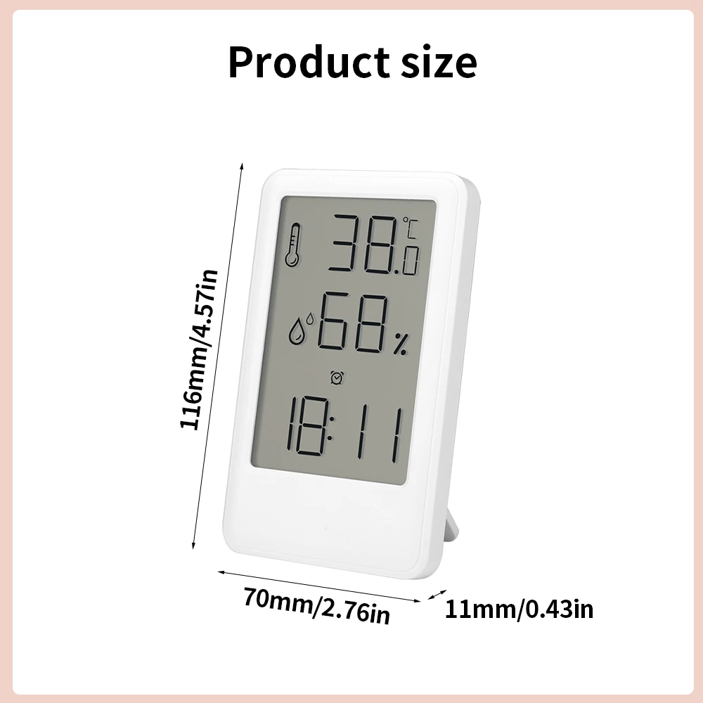 Digital Clock Desk Clock with Temperature Humidity Wall Clocks for Home Kitchen Office Desk Decorations