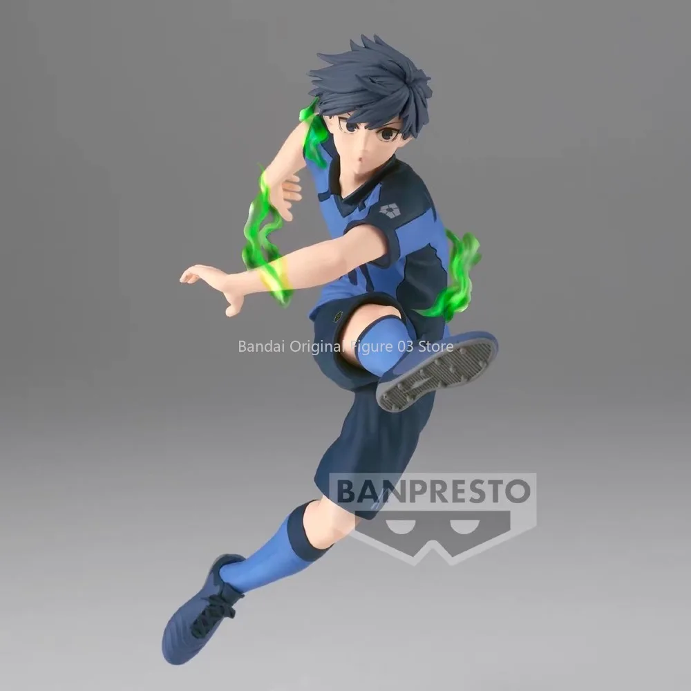 In Stock Origina l Bandai BANPRESTO BLUE LOCK Hachi ฯลฯ Meguru Isagi Yoichi Ac อุณหภูมิดิน Figre Animation และ Y เทคนิคฟุตรุ่นสะสมงานอดิเรก
