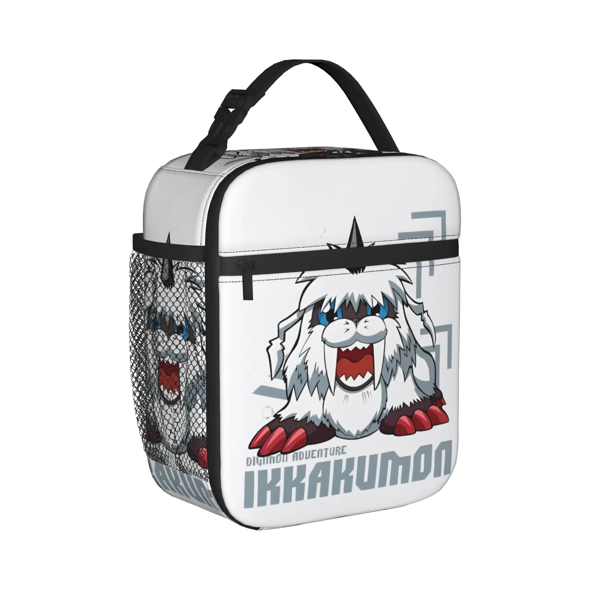 Digimon Adventure  Ikkakumon Insulated Lunch Bags Large  Lunch Container Thermal Bag Tote Lunch Box School  Travel Girl Boy