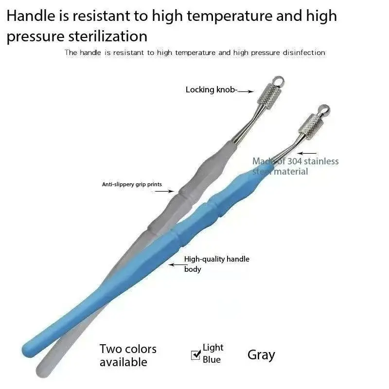 1Pcs Dental Root Canal File Clamp Endodontic File Holder Retainer High Temperature Resistant Plastic Metal Handle Dentist Tools