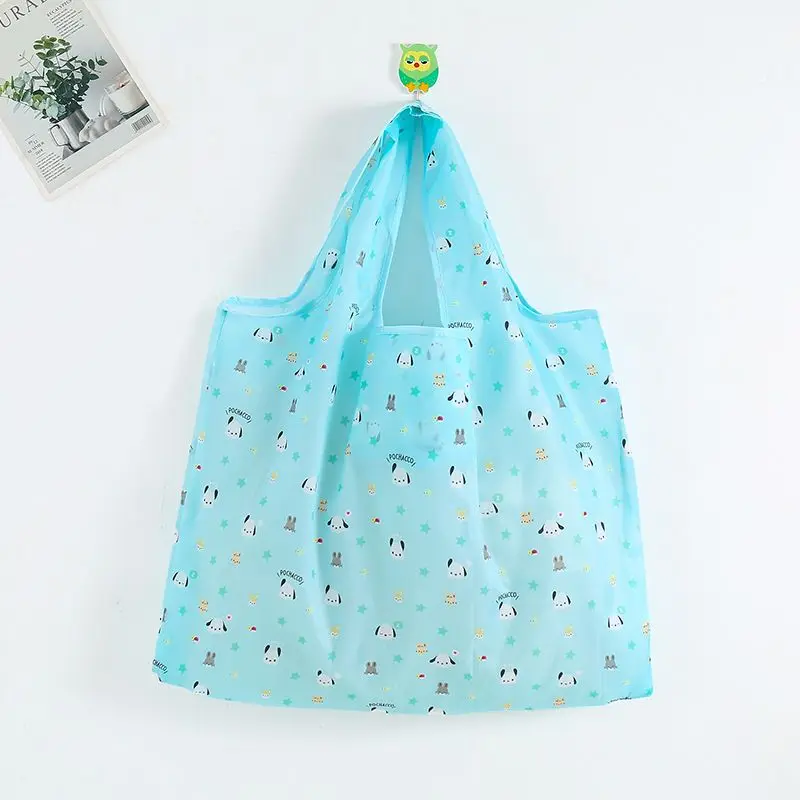 Kawaii Snoopy Portable Foldable Eco Friendly Bag Large Capacity Oxford Cloth Handheld Shopping Bag Cute Handheld Bag Snoopy Gift