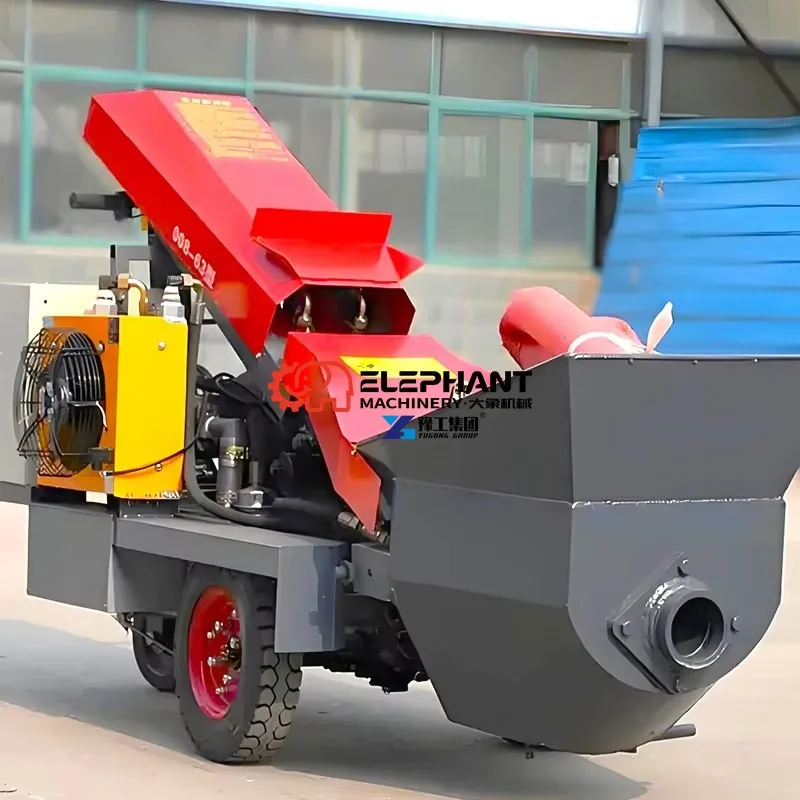 Hot Sale Diesel Small Concrete Pump Machine 15m Vertical Conveying Distance New Condition for Construction
