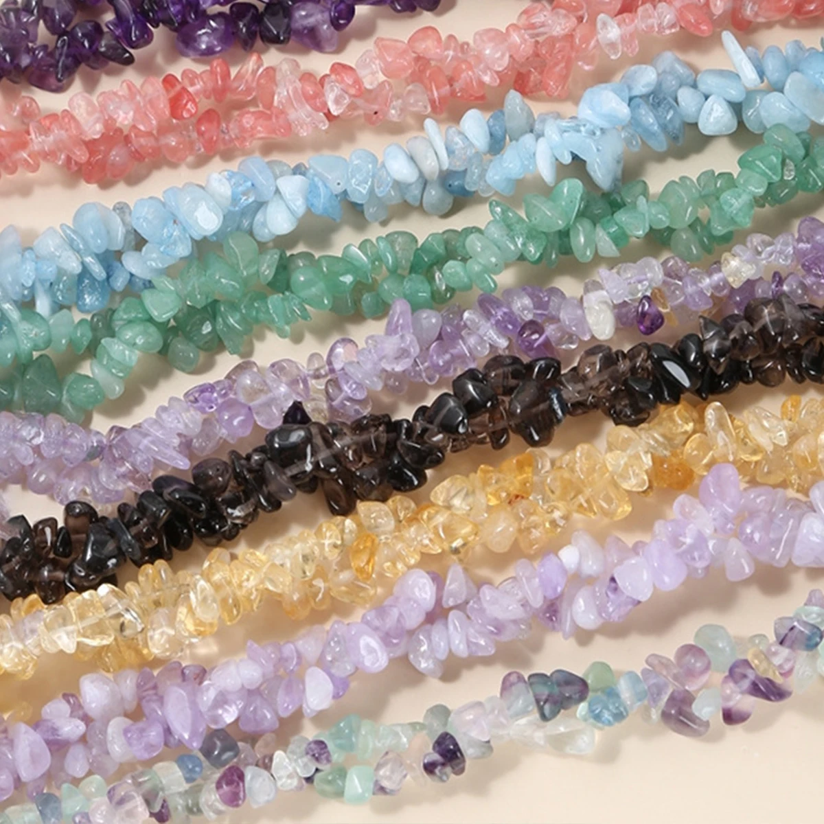 40cm Natural Stone Beads Gravel Irregular Crystal Agate Beads for Jewelry Making DIY Bracelets Necklace Earrings Accessories