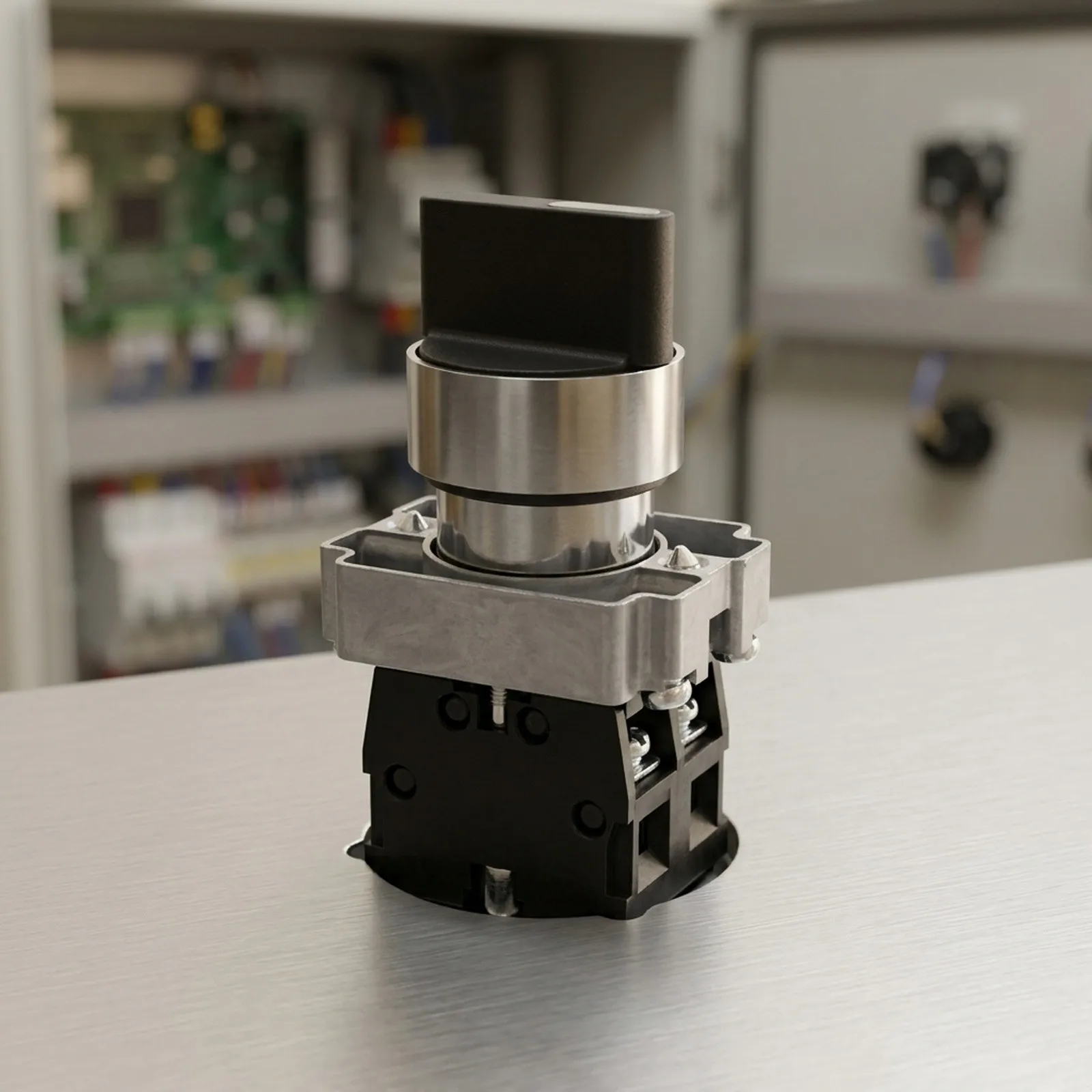 1 Pcs Selector Switch 3 Position 2NO Plastic 10A 45 Degrees 6.7 X 4 X 3cm Maintained for toggle Manual Measurement