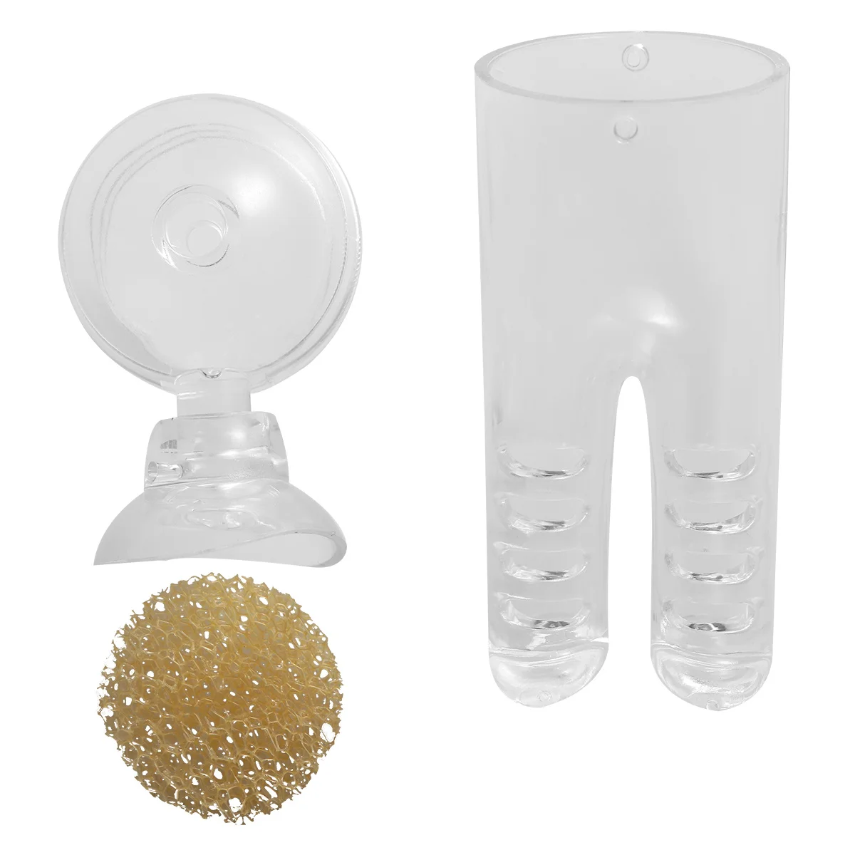 

Aquarium Automatic Feeder Fish Tank Odorless Plastic Transparent Easy Install Suction Cup Cover Fish Feeder Feeding Cup