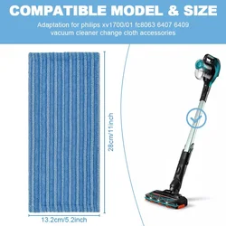 Mop Pad Replacements For Philips FC6404 FC6409 XV1700/01 Speedpro Max/Powerpro Aqua Vacuum Cleaner Mop Rags Parts Accessories