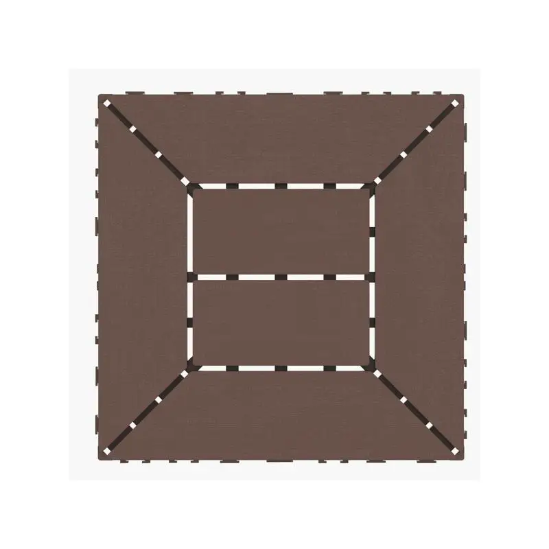 Piastrelle per ponte ad incastro fai-da-te facili da pulire, pavimenti per patio da 11,8"x11,8", 44 pezzi, perfette per spazi all'aperto