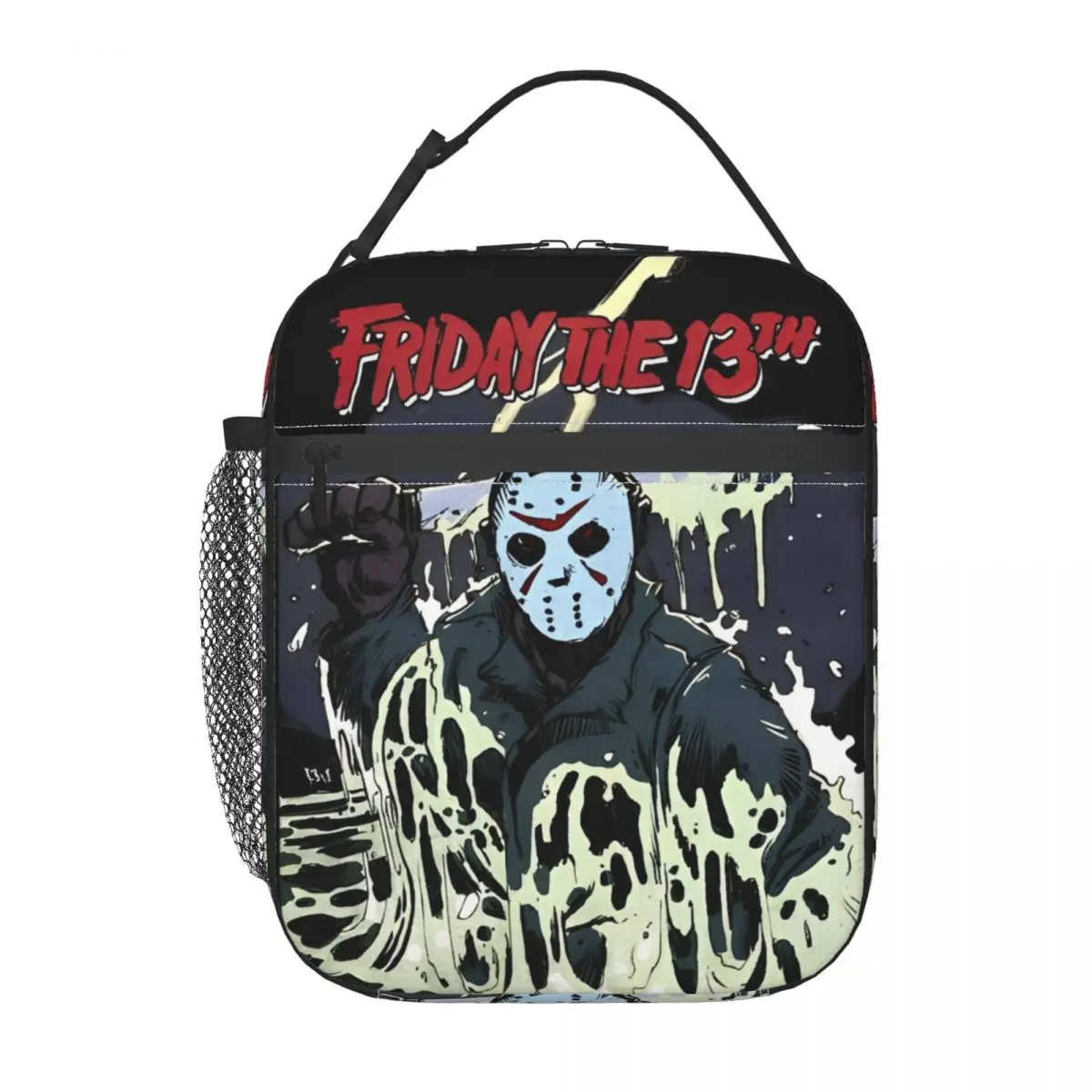 Friday 13th Halloween Movie Insulated Lunch Bag Jason Voorhees Storage Food Box Portable Thermal Cooler Bento Box School