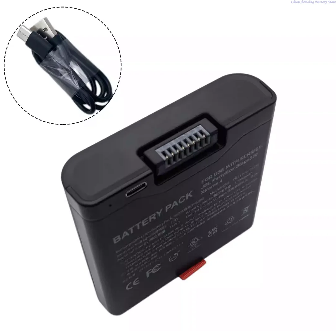 2026 NEW ALLCCX 7.4V 10000mAh Replacement Speaker Battery for JBL Partybox Club 320, Partybox Stage 320, Xtreme 4, Partybox 320