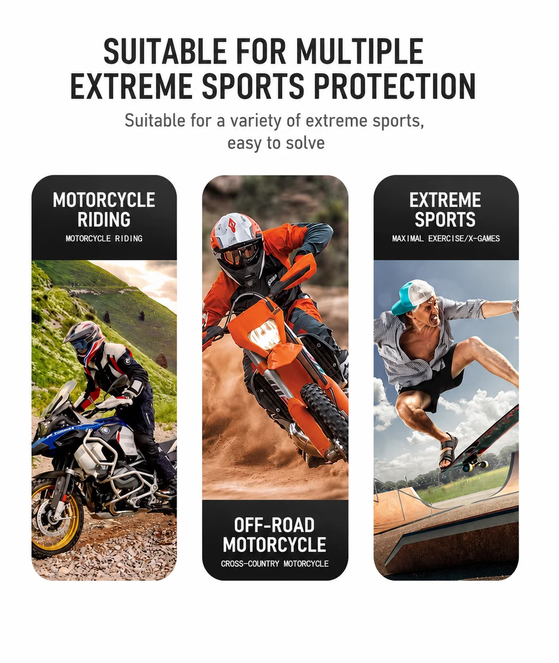 T-Protect Safety kneecap skeleton off-road motorcycle Racing  Knee Pads Protection Mechanical exoskeleton Riding Guard T10 X8