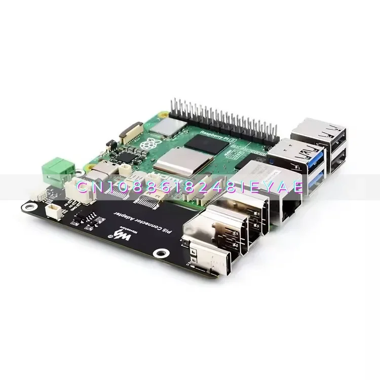 Light Snow, Raspberry Pi 5 Micro To Adapter Board, Papan Ekspansi Output Ganda 4k, Kompatibel dengan Pi4b
