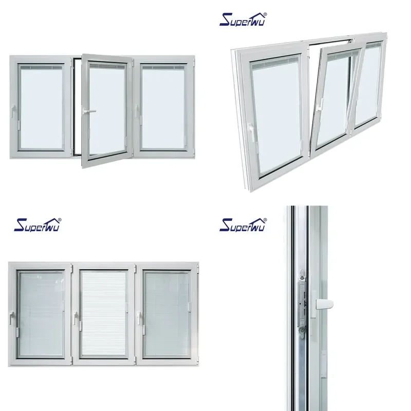 UPVC Window Aluminum Doors Windows Double Glazing Casement Windows 10 Years Warranty