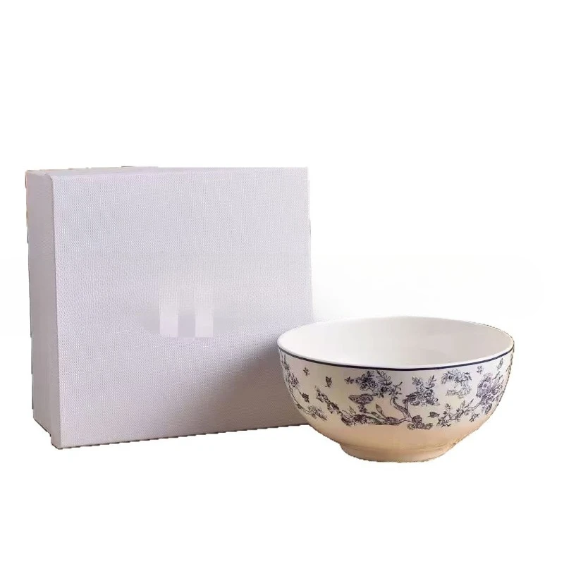 

Large soup bowl, high-end hotel ramen bowl, ceramic tableware for luxury restaurant