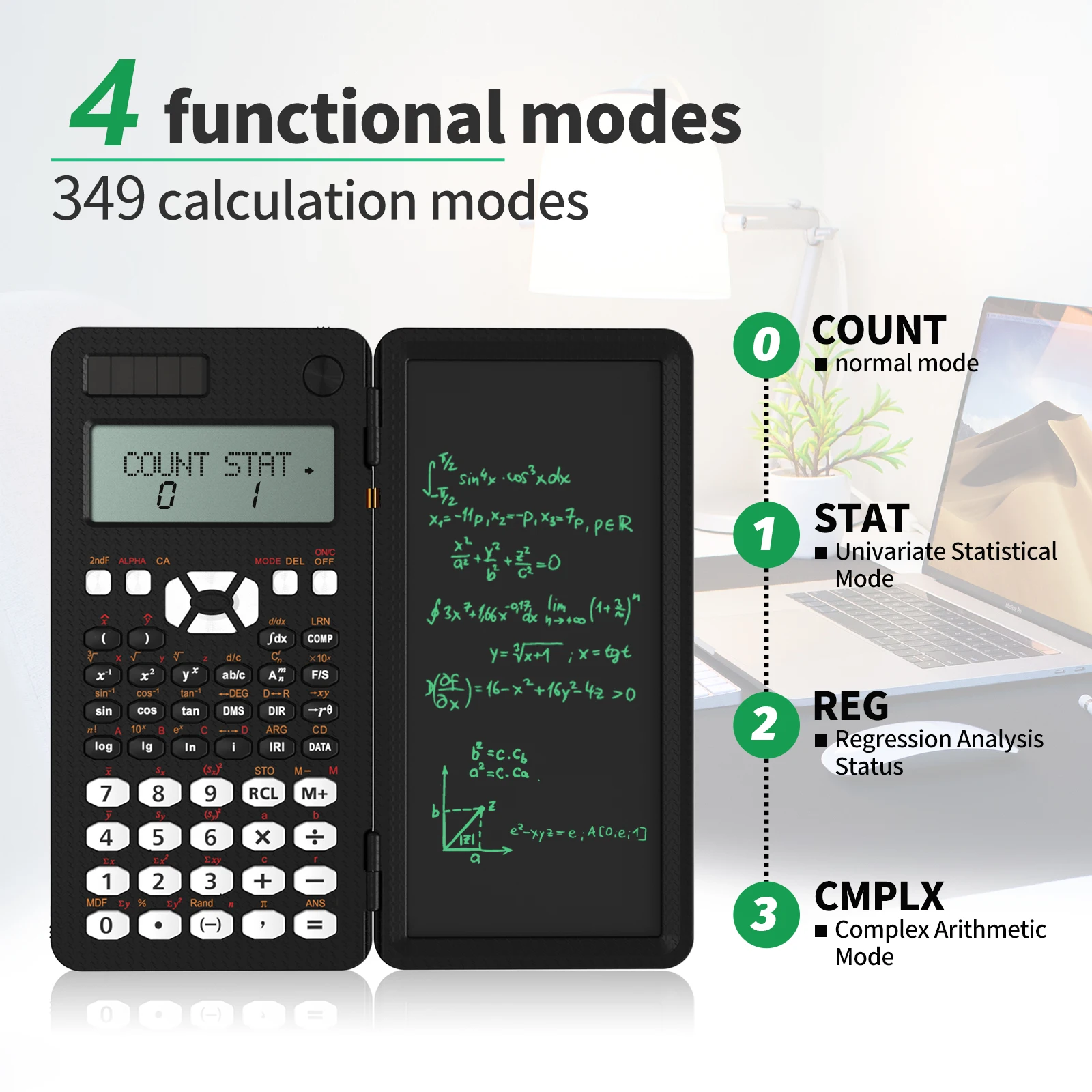 Writing Tablet Drawing Board Graffiti Sketchpad 6.5inch Lcd Handwriting Blackboard magic drawing board and Scientific Calculator