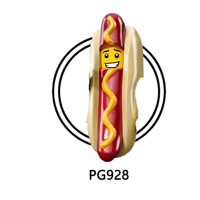 PG927 - PG930 كارتون أنيمي شخصية القرش الخريجين اللبنات الطوب أرقام ألعاب أطفال