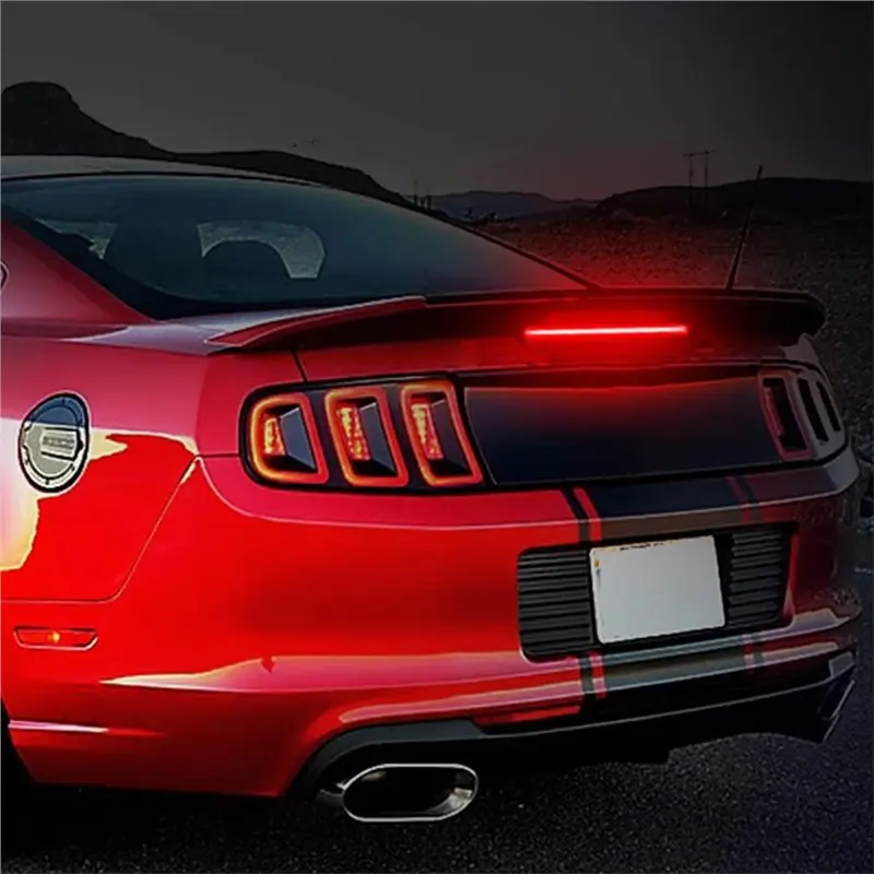 For Ford Mustang 2010-2014 AR33-13A613-A AR3313A613A Rear Brake Lights Assembly 3RD Third Brake Stop Light Black