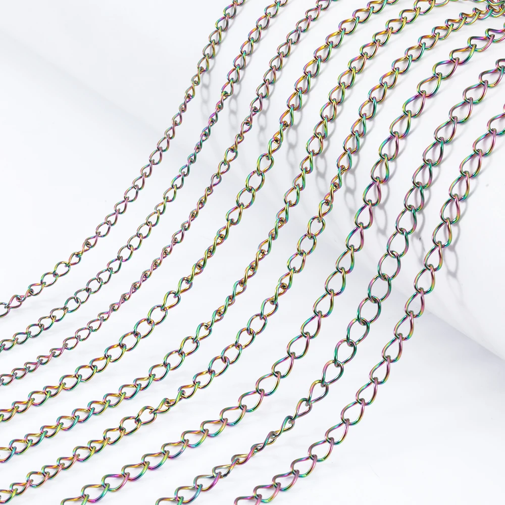

10M/Roll Stainless Steel 2/3/4mm Extension Chain Gold Basic Chains for DIY Jewelry Making Bracelet Necklace Accessories Supplies