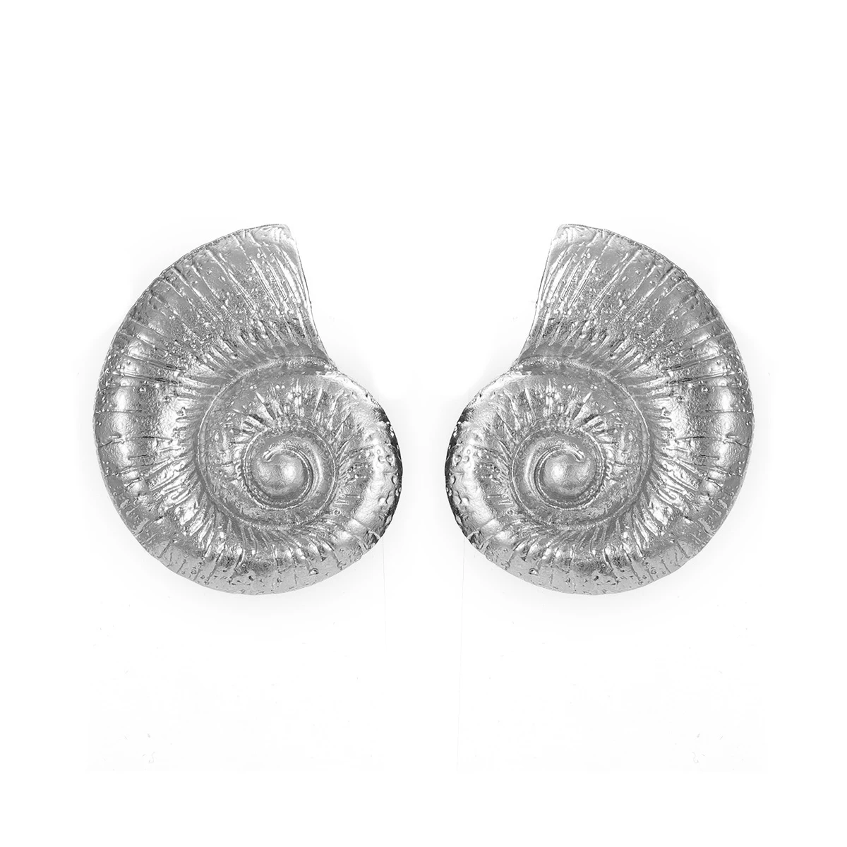 Earrings Metal Elegant Stud Earrings Vintage Geometric for Women Statement Earrings Round Spiral Jewelry Gold Silver Color