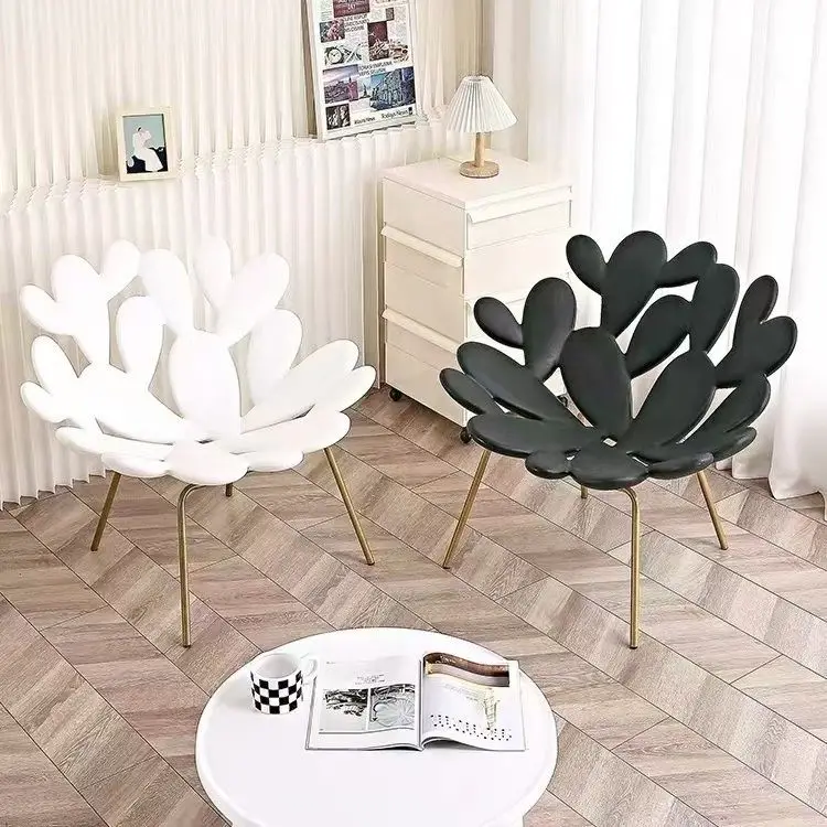 Cactus leisure chair, plastic designer balcony, light luxury sofa chair, single milk tea clothing store chair