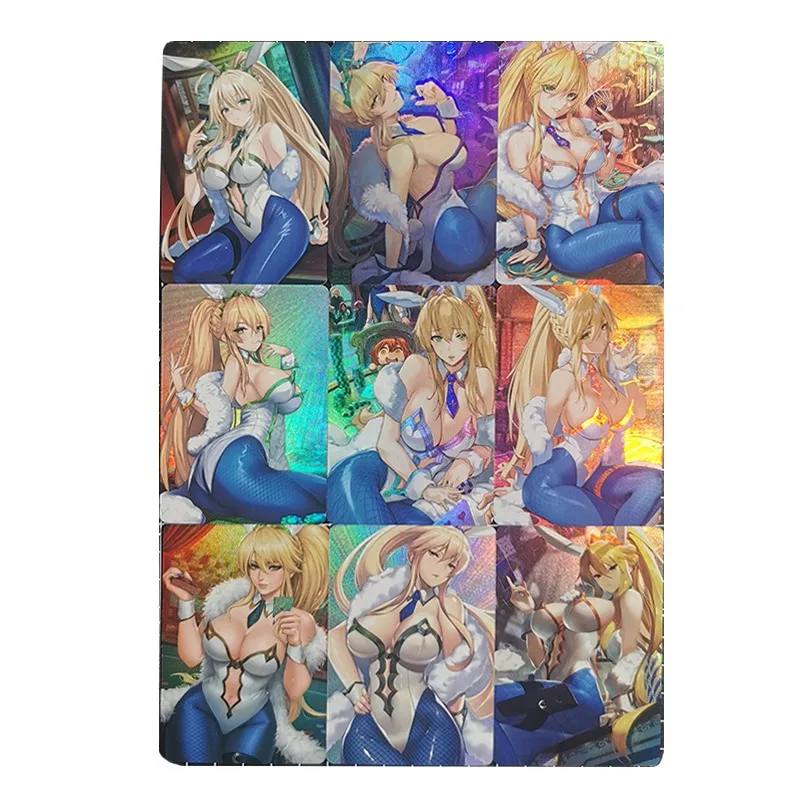 

9PCS/Set Fate/Grand Order Altria Pendragon Ruler Archer Lancer Santa Alter Lily Bunny Girl Game Collection Cards Gift