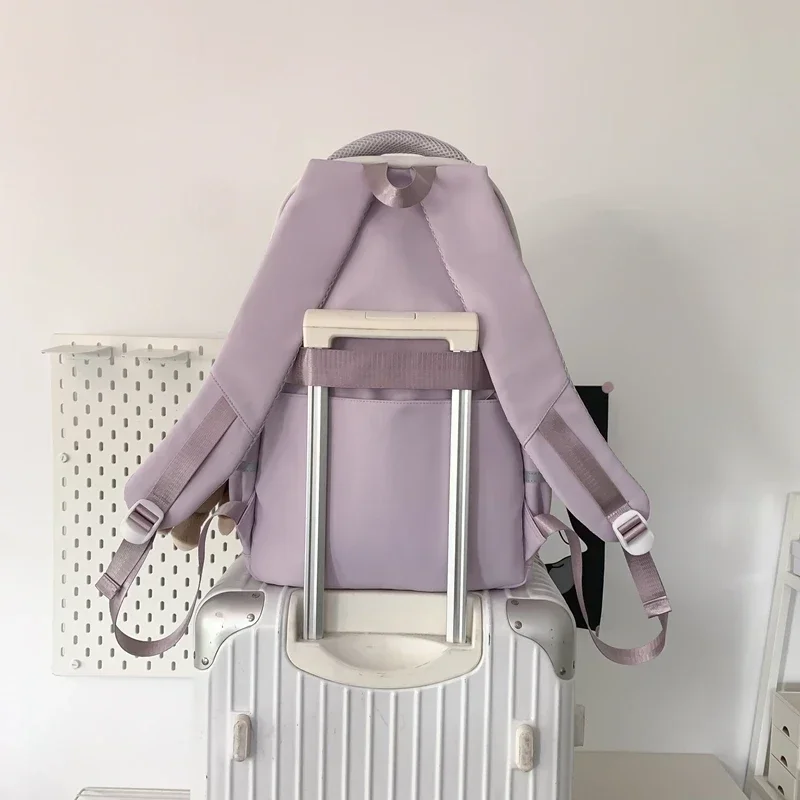 Sac à dos carillon grande taille pour femme, design de haute qualité, fermeture éclair, patchwork, sacs d'école pour jeunes, nouvelle mode 2025