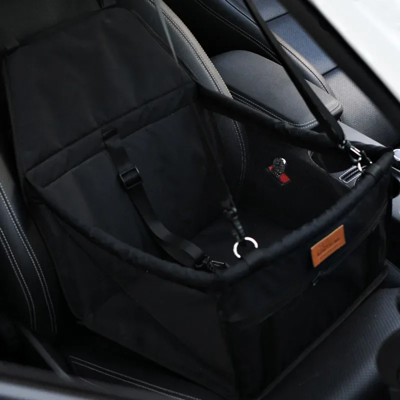 Foldable Dog Car Seat booster stored in a compact position