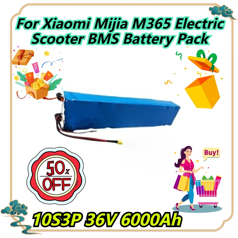 

10S3P 36V 6000Ah For Xiaomi Mijia M365 Electric Scooter BMS Battery Pack