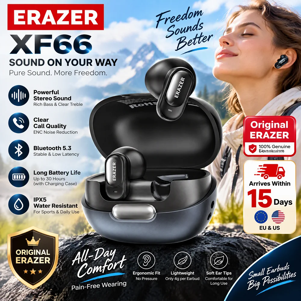 Wireless Lavalier Microphone Type C Lightning - ERAZER XF66 TWS 무선 블루투스 하이파이