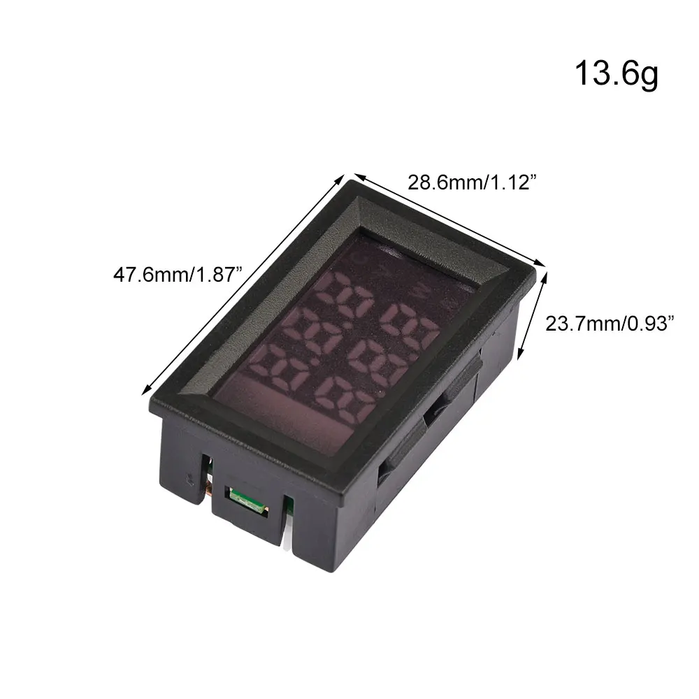 Mini amperomierz DC woltomierz cyfrowy 4-30V 15/50/100A Panel Amp Volt Tester miernik napięcia prądu detektor 0.56 Cal wyświetlacz LED