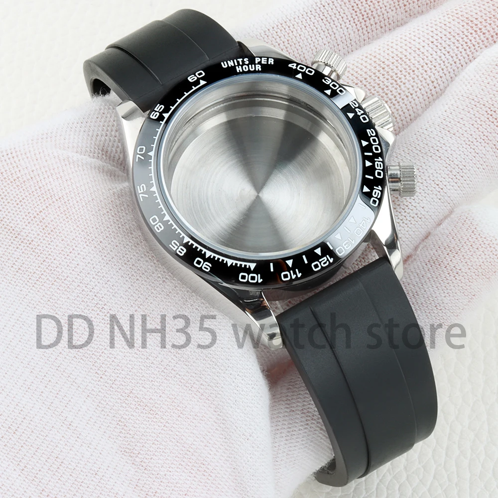 

Корпус VK63 40 мм, твердый резиновый ремешок из нержавеющей стали 316L для Daytona VK63 VK64, автоматический механизм, циферблат 29 мм, водонепроницаемость 100 м