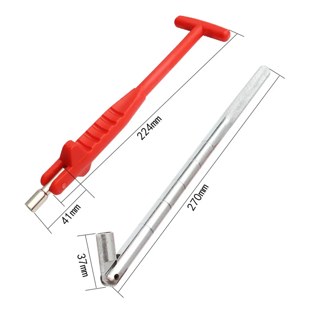 

Tire Mouth Tool Professional Auto Repair Handle Anti-Slip Thread Universal for Car Truck Bike Motorcycle Valve Core Removal