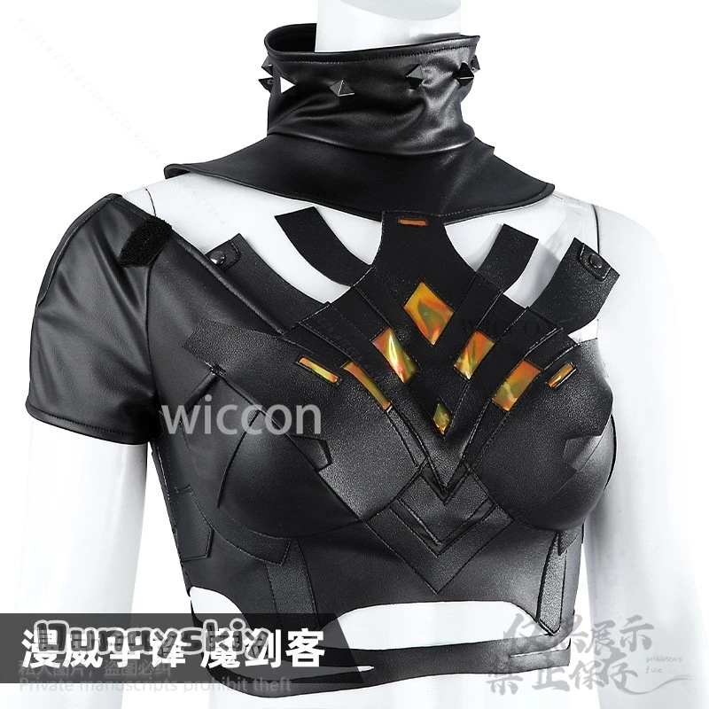 Anime Game Rivals Cosplay Malikenn Sexy Costume Crop Top Shorts Wigs Shoes Set For Jirai Kei Girls Battle Uniform Cos Customized