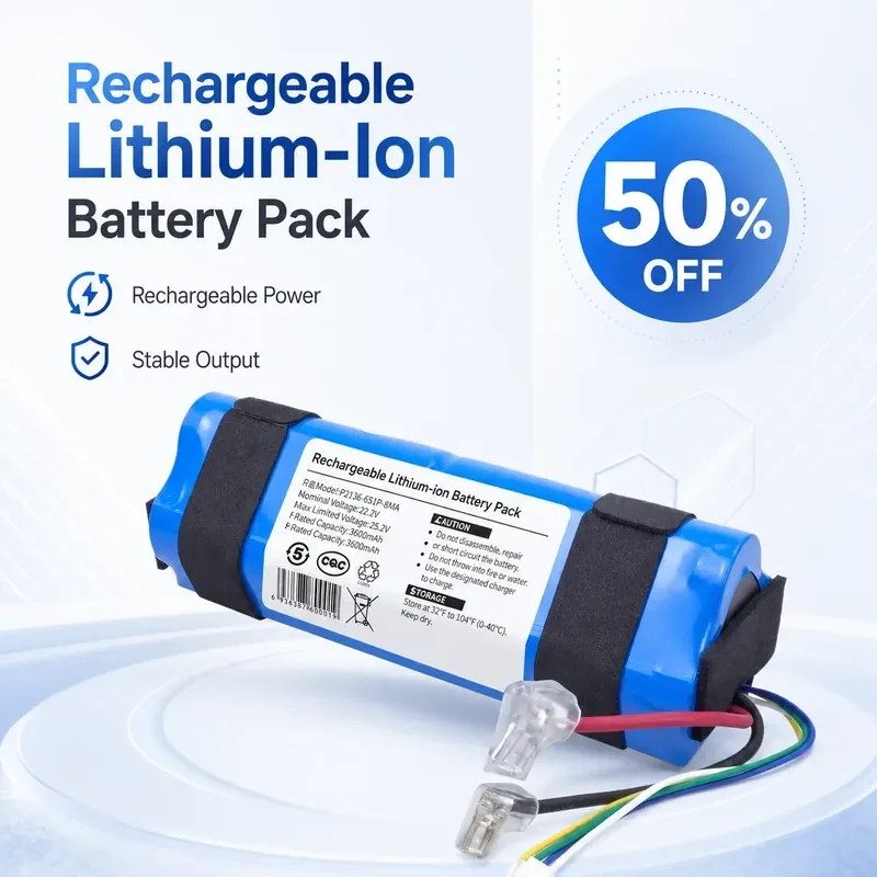 

21.6V 4000mAh Lithium Battery Compatible with Dreame Floor Washer Accessories VWV8 HHR24A H10 H12S M13 H11 H12 Max