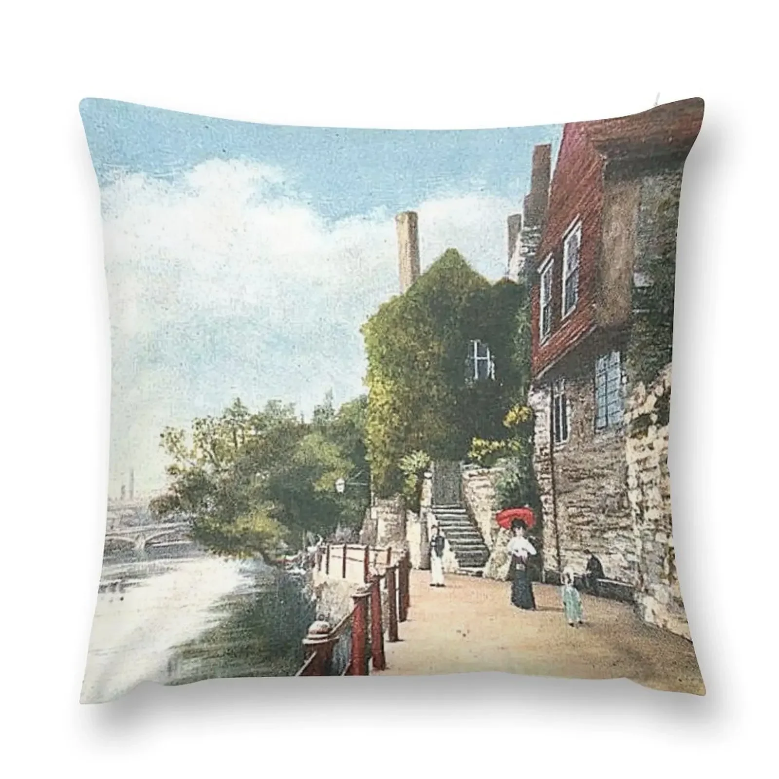 The Promenade, Maidstone, Kent, England Throw Pillow luxury home accessories Decorative Cushion pillow