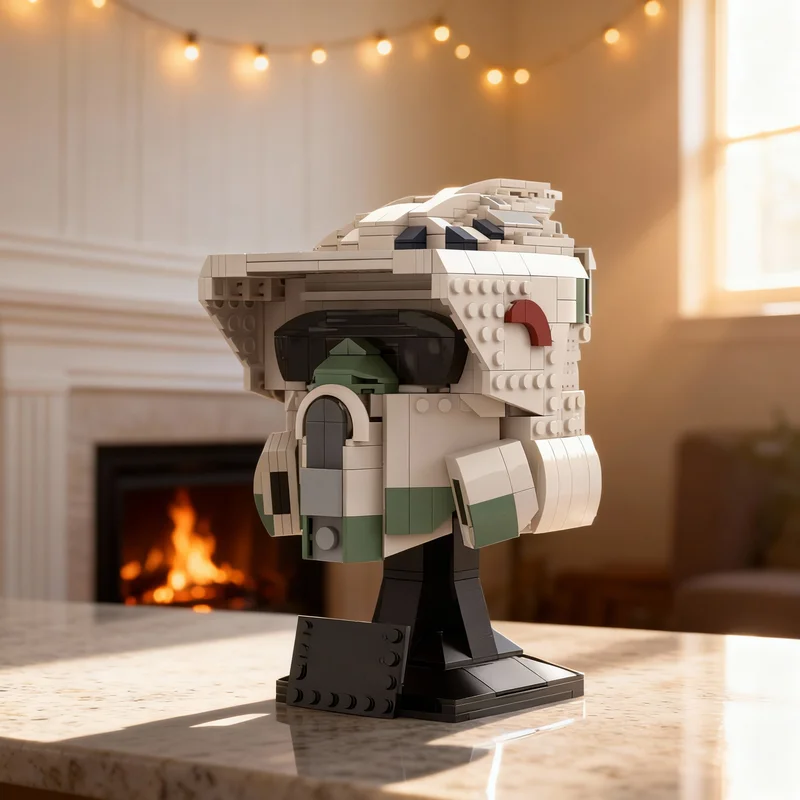 

646pcs ARF Trooper Helmet Blocks, Immersing You In The Star Battle Universe, Experience Unique Design & Details Christmas Gift