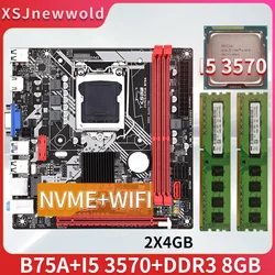 B75A Kit I5 3570 Motherboard Processor 8G Memory B75 I5 3570 Lga 1155 Motherboard  Kit Core I5 Motherboard 1155 Ddr3 Itx