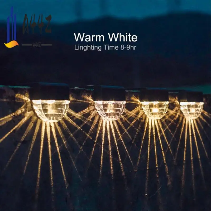 

A44Z-Solar Wall Lamp Deck Lamp Outdoor Wall Lamp Home Waterproof Courtyard Garden Layout Balcony Yard Ladder Fence