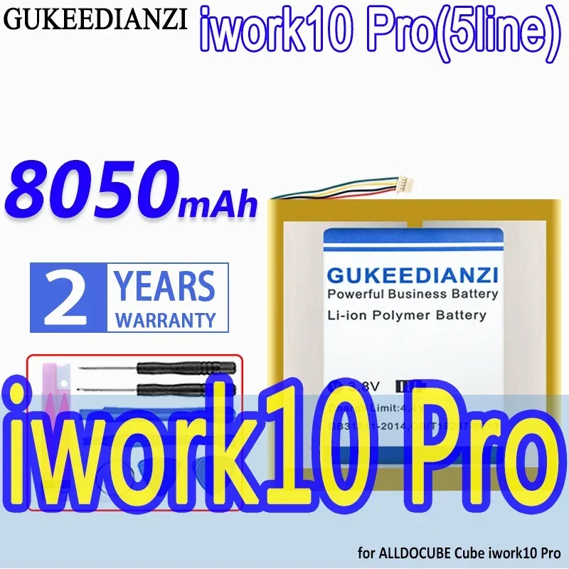 

Аккумулятор GUKEEDIANZI большой емкости 8050 мАч для планшета ALLDOCUBE Cube iwork 10 Pro