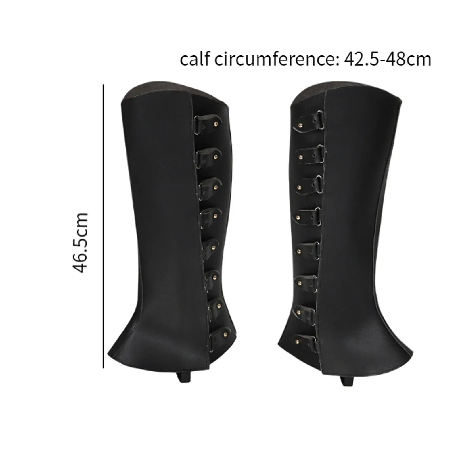 Pirate Boot Tops Shoes Covers for Knight Costume Accessory Halloween Outdoor Black
