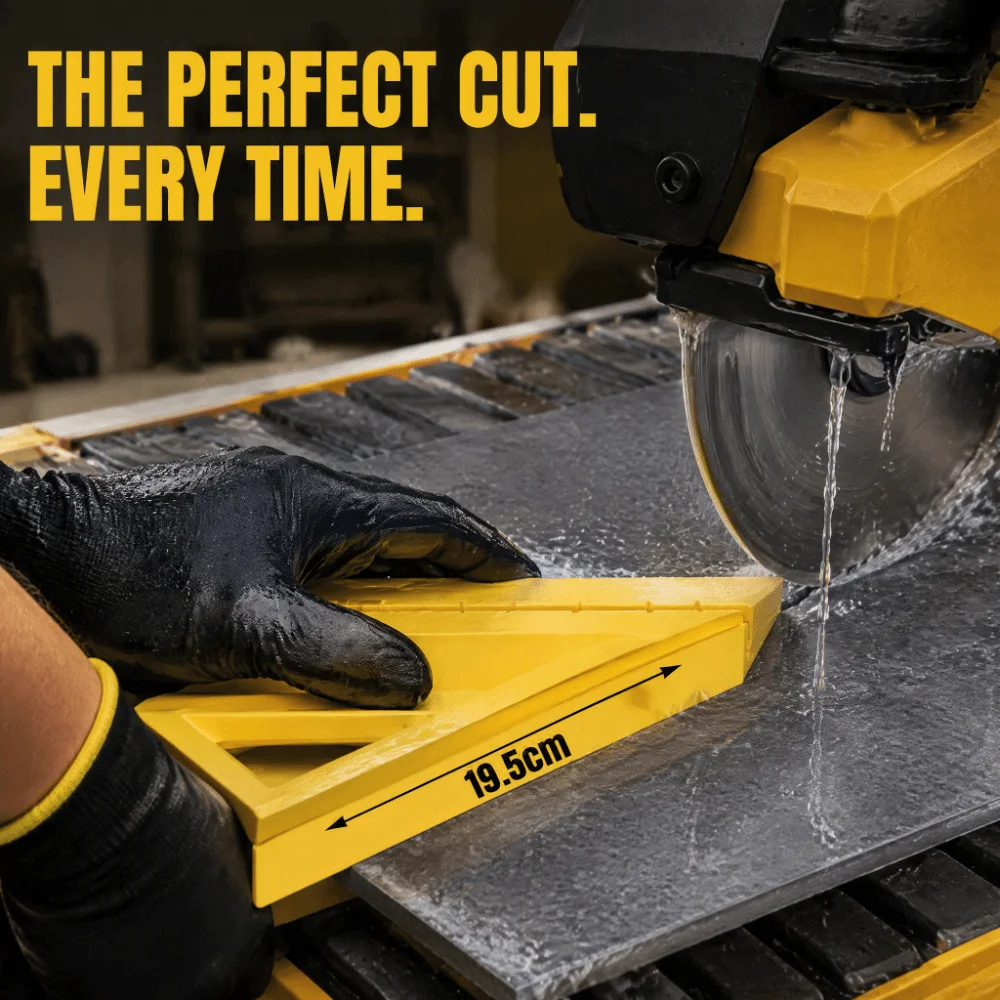 ABS Tile Edge Cutting Tool 45-Degree Miter Cut yellow Tile Edge Trim Cutting Tool Tile Trim Square Accessory Tile Installation