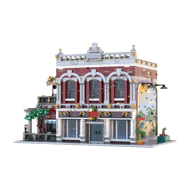 Hot 5397PCS MOC Luxury Osceola Lounge Building Modular Model Architecture Building Block Diy Education Assembly Kids Toys Gifts