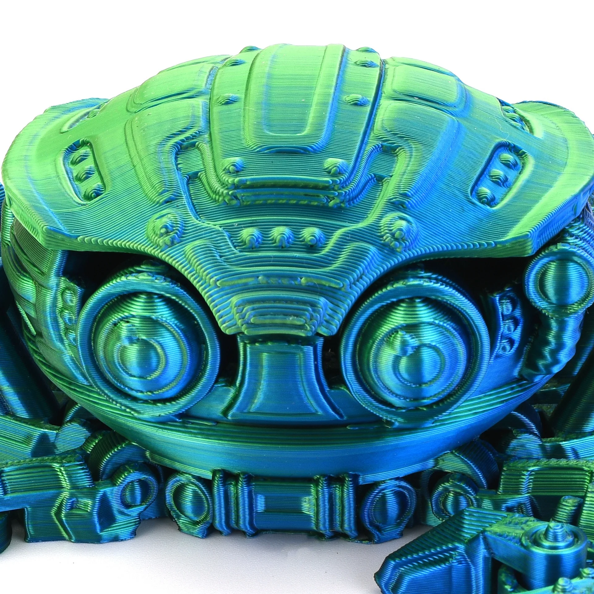 3D Printing Cyberpunk Crab Mechanical Crab Movable Joint Children's Gift Toy Model with Openable Lid